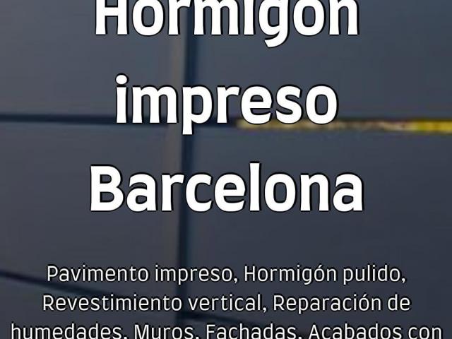 Hormigón Impreso Barcelona