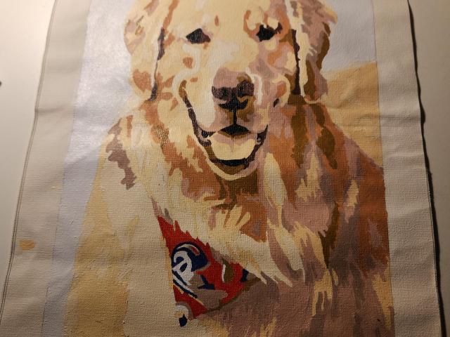 Lienzo pintado a mano