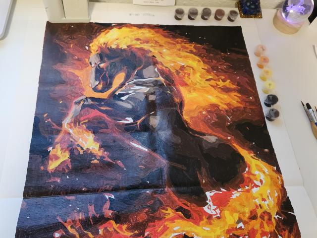 Lienzo pintado a mano