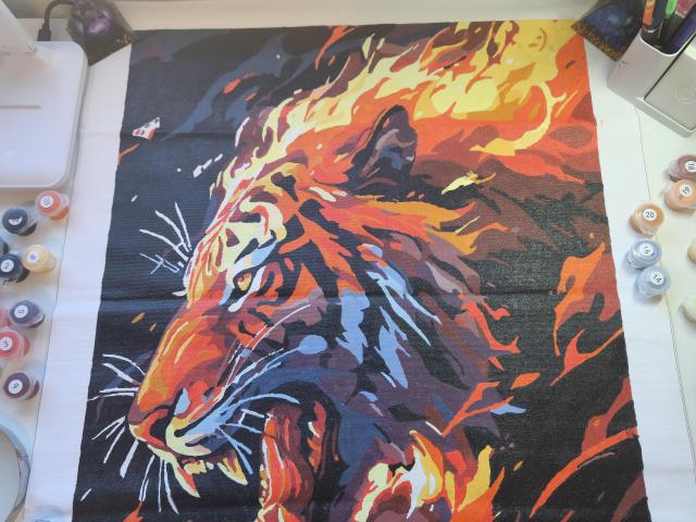 Lienzo pintado a mano