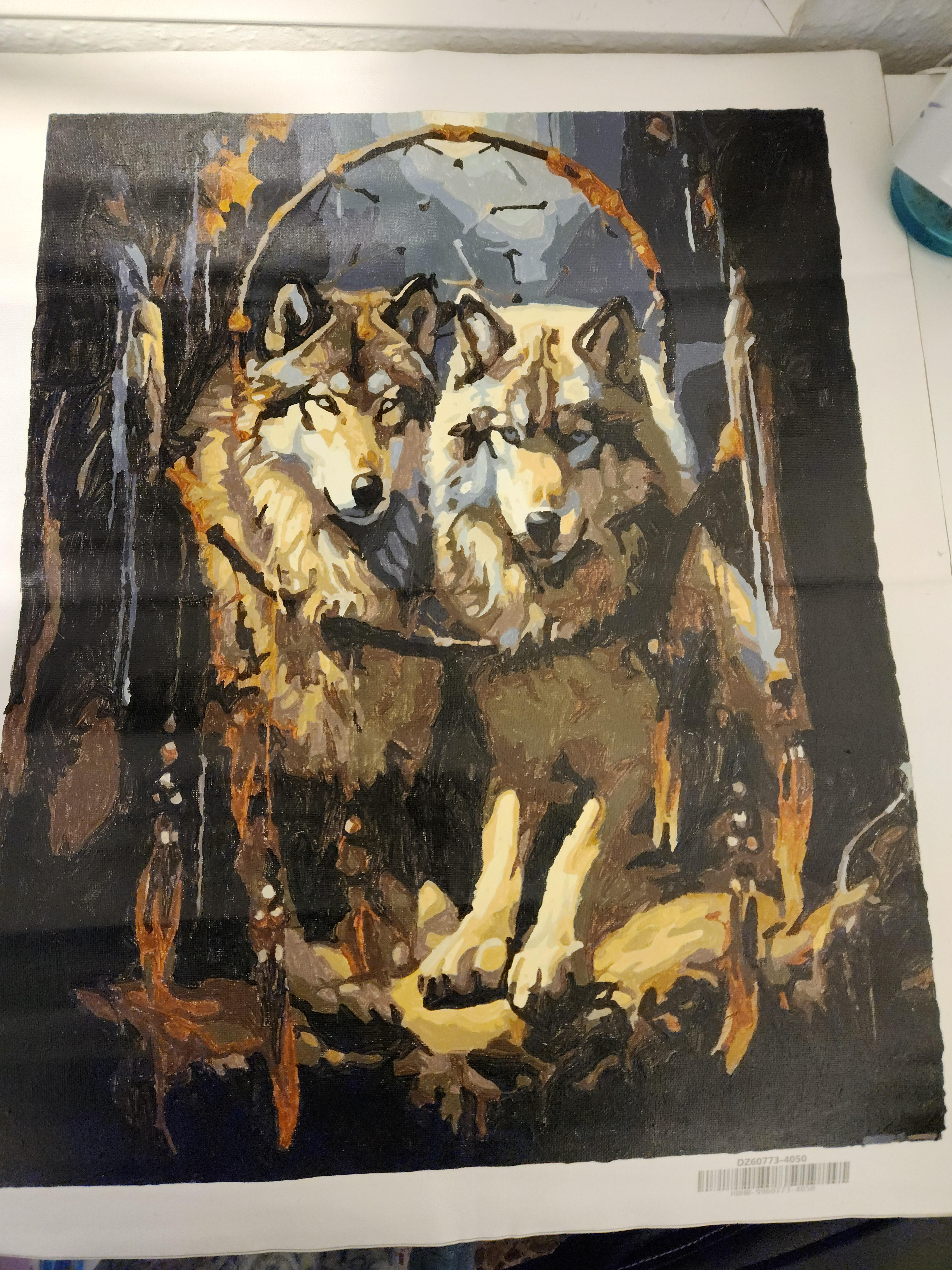 Lienzo pintado a mano
