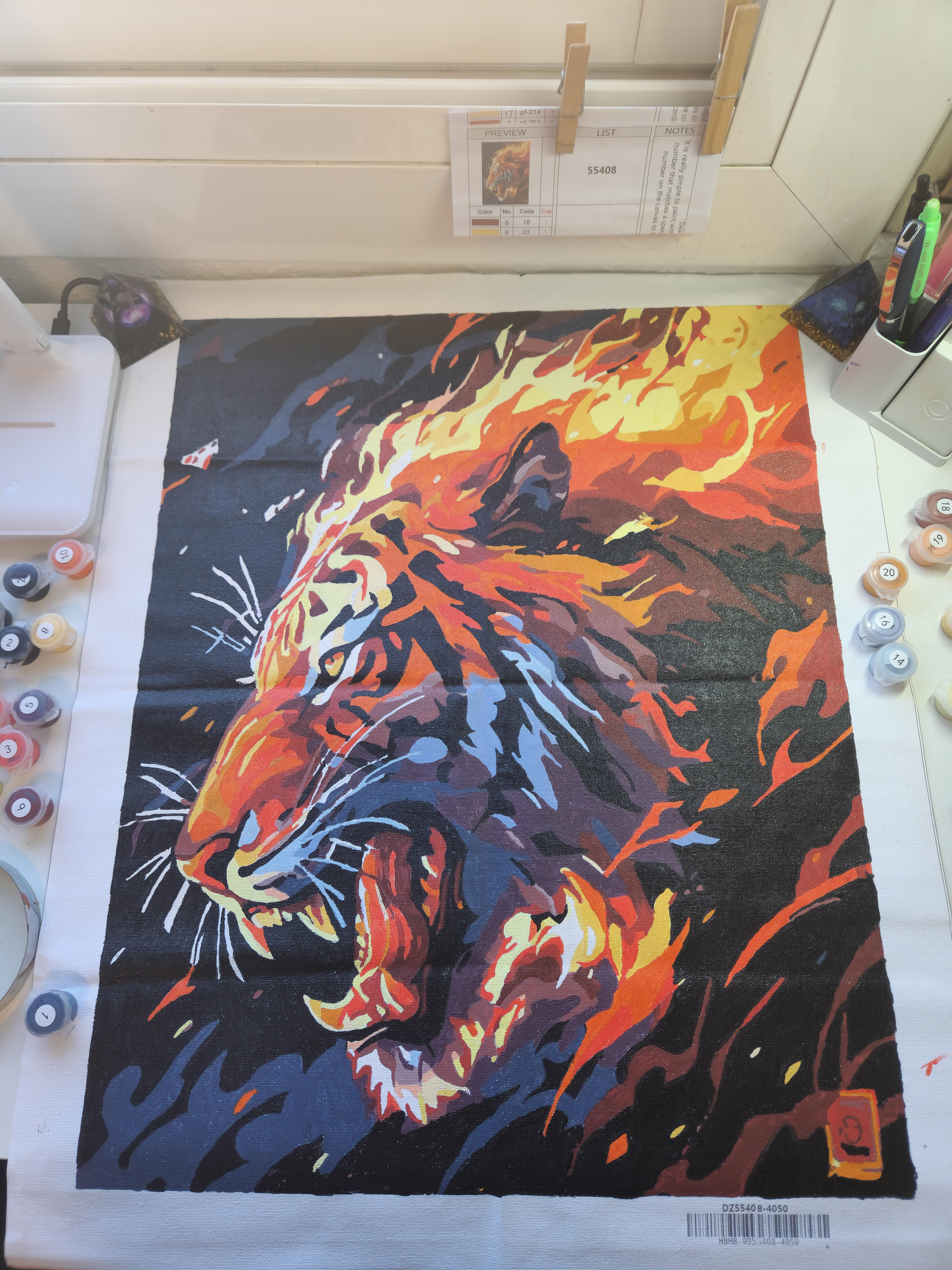 Lienzo pintado a mano