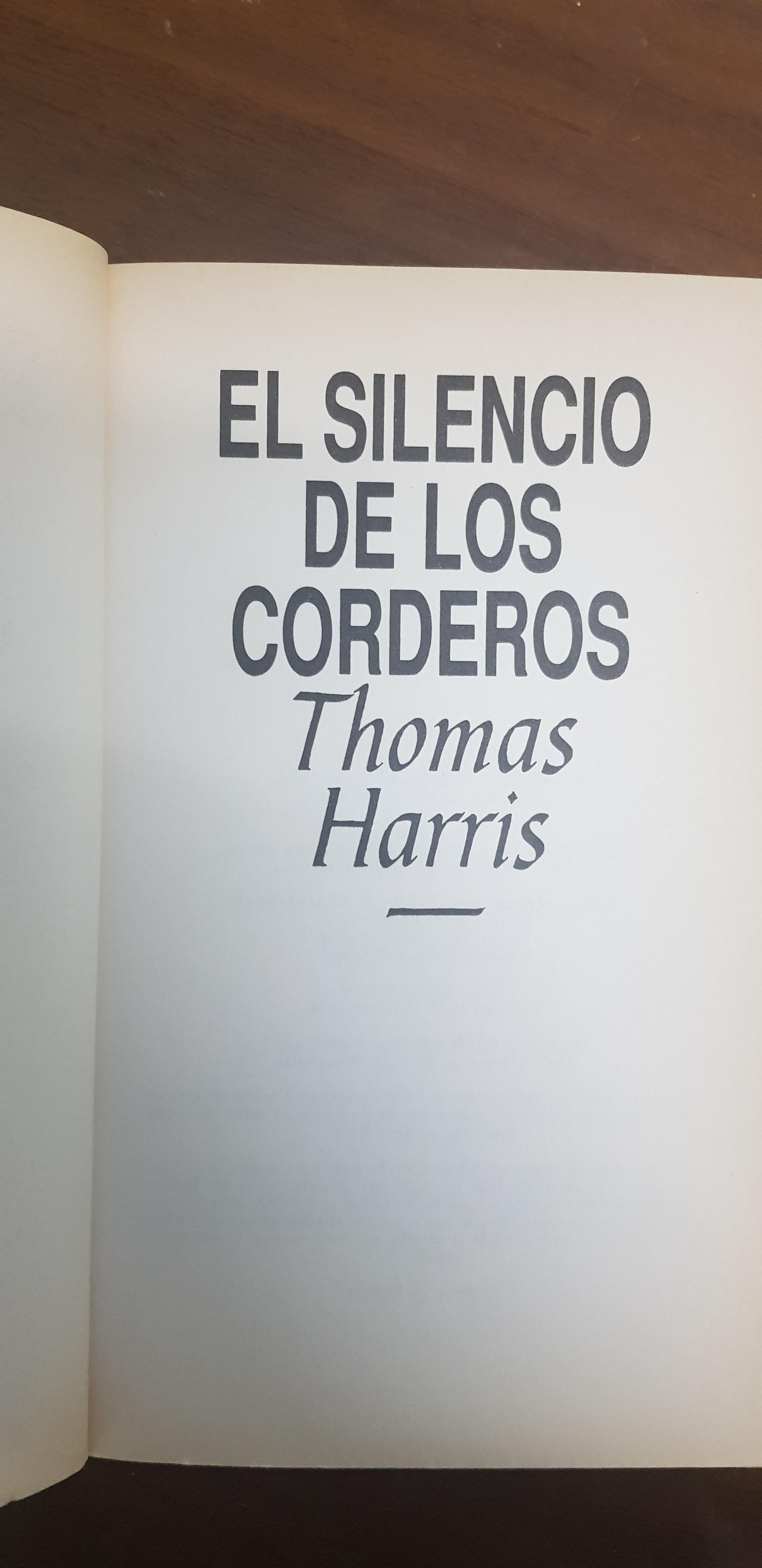 Libro el silencio de los corderos