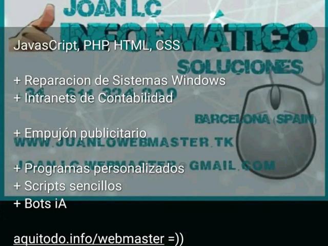 Joan LC Webmaster: Soluciones a Medida con Software a Medida