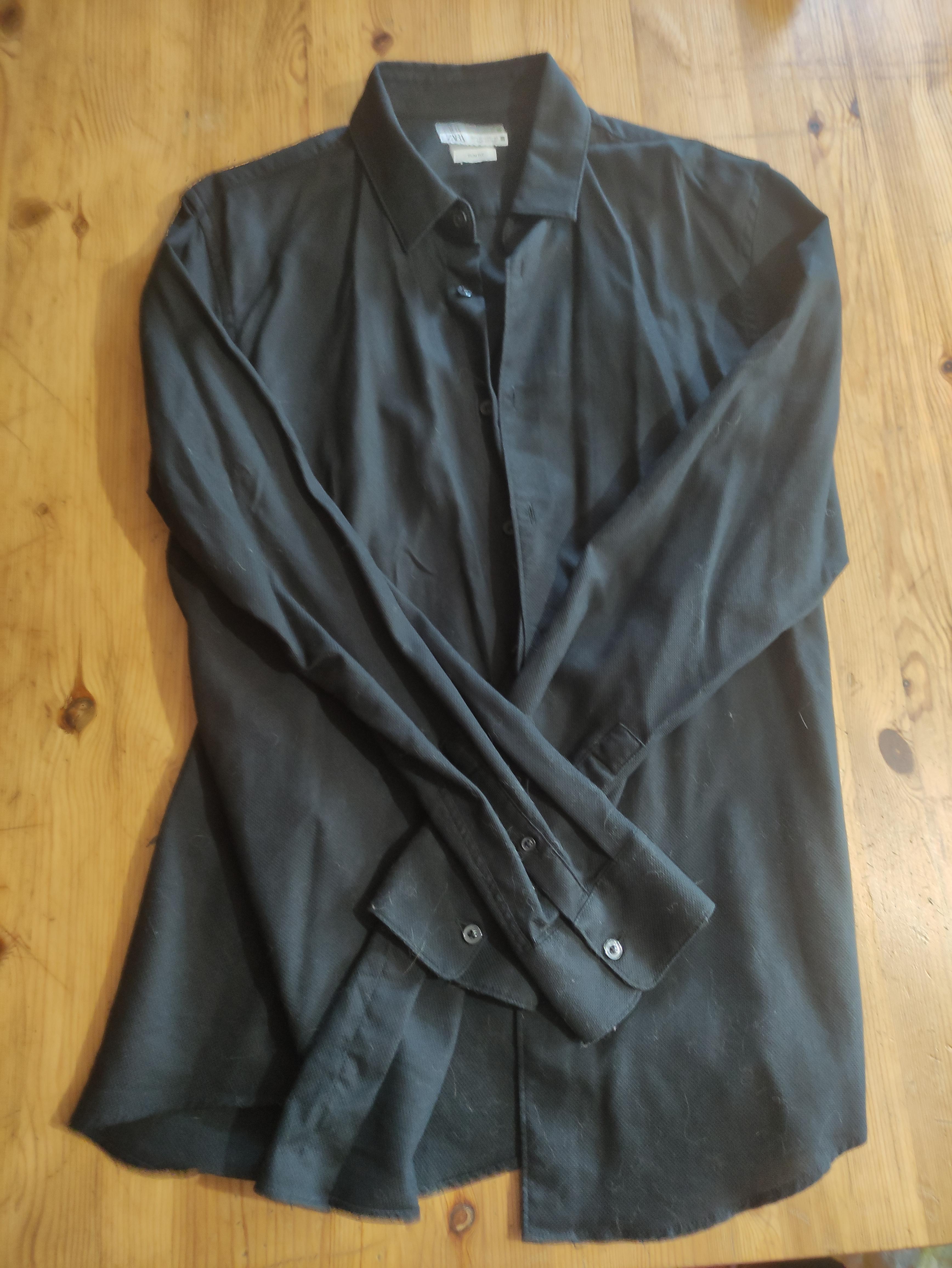 Camisa negra de zara