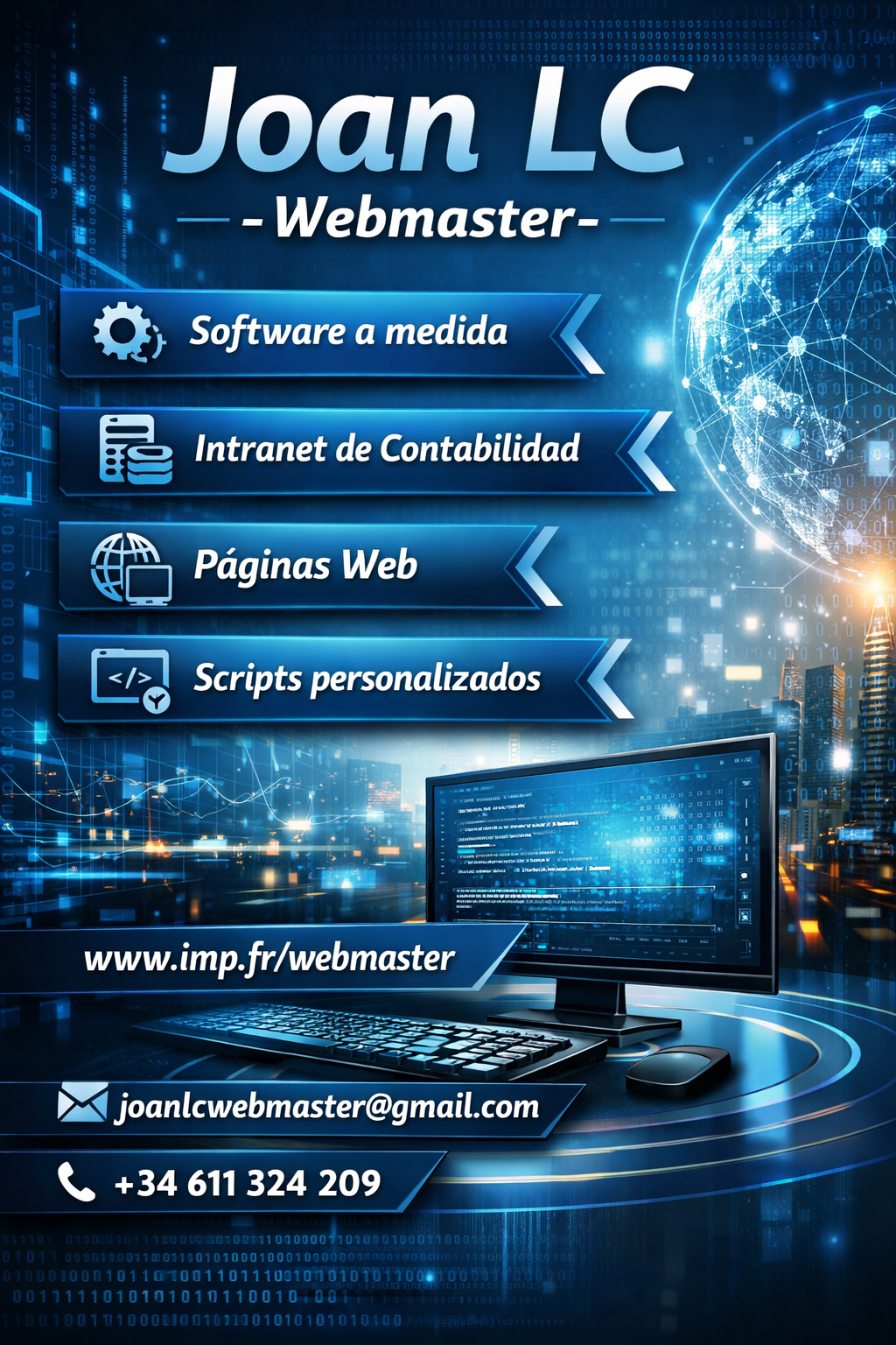 Joan LC, Webmaster